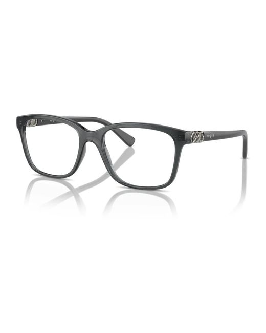 Montura gafas gris transparente Vogue de color Metallic