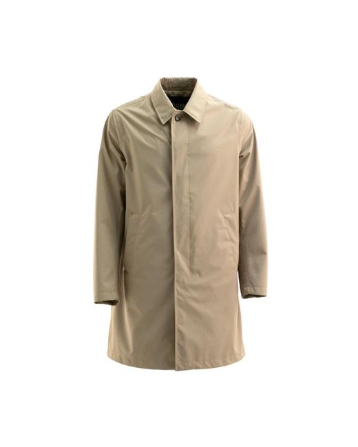 Herno Single-Breasted Coat in het Natural voor heren