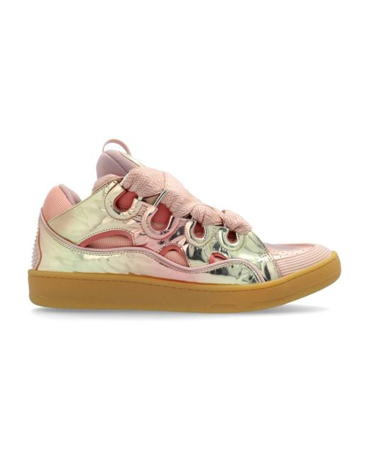 Lanvin Pink 'curb' sneakers