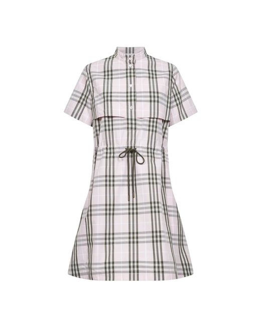 Burberry Women's White Shirt Dresses