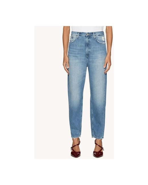 Dondup Blue Straight Fit Jeans