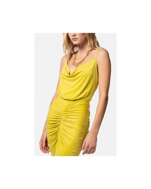 Elisabetta Franchi Yellow Maxi Dresses