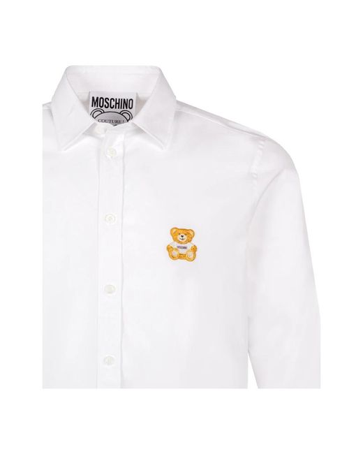 Moschino White Formal Shirts for men