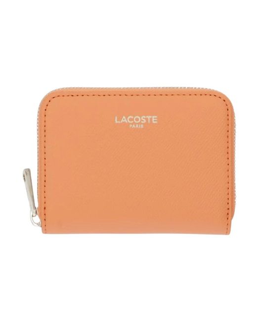 Lacoste Orange Mini Champs-Élysées Münztasche Mit Reißverschluss