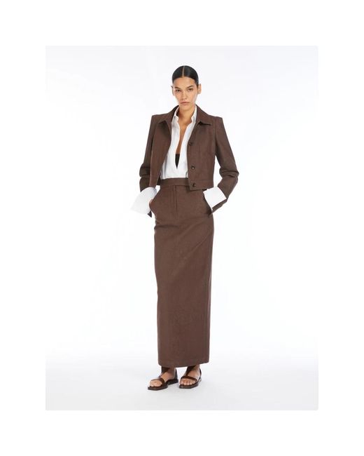 Max Mara Maxi Skirts in het Brown