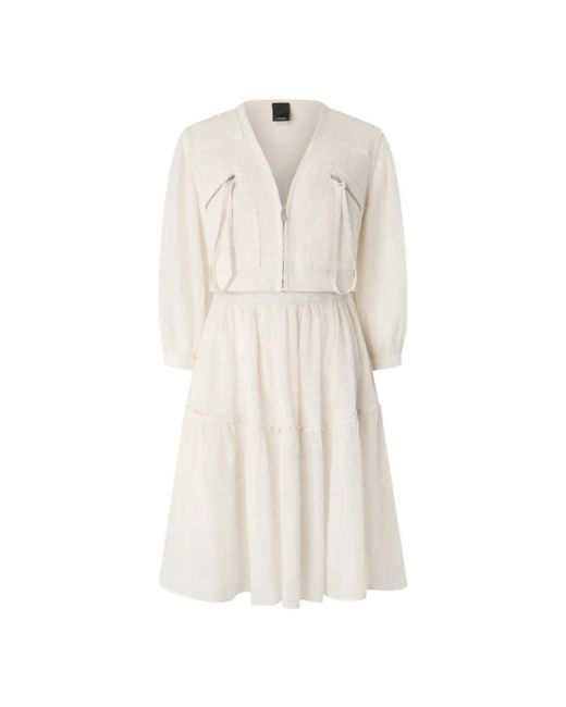 Pinko Natural Short Dresses