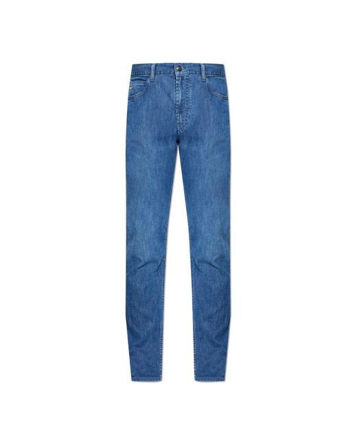 Emporio Armani Blue Slim-Fit Jeans for men