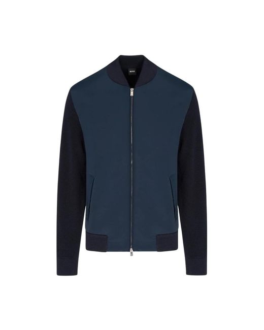 Boss Blue Bomber Jackets for men