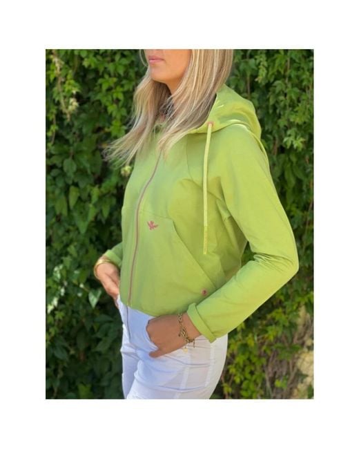 Aeronautica Militare Green Zip-Throughs