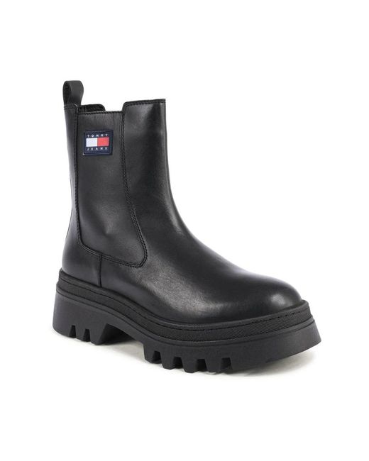 Tommy Hilfiger Black Ankle Boots