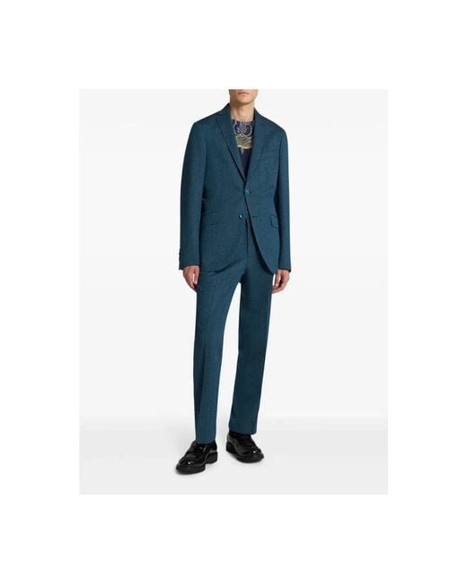 Etro Blue Blazers for men