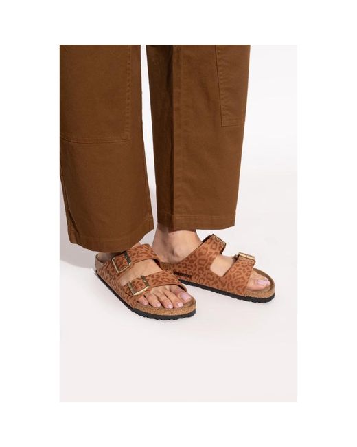 Birkenstock Brown Sliders