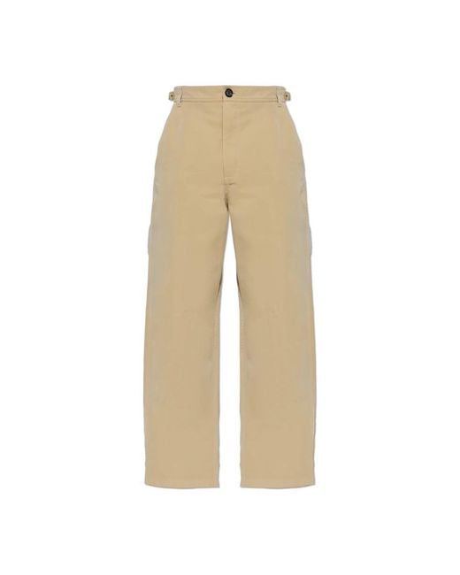 McQueen Wijde Broek in het Natural voor heren