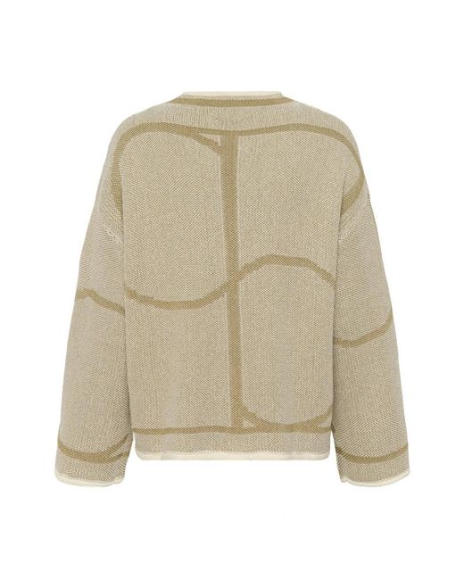 Soaked In Luxury Natural Round-Neck Knitwear
