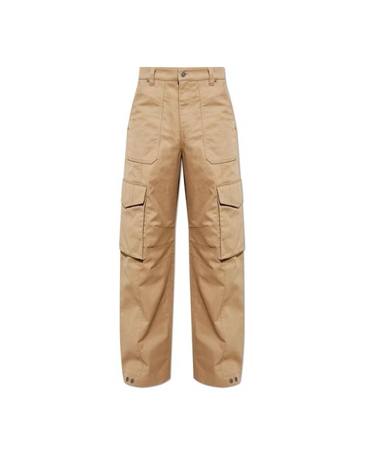 Golden Goose Deluxe Brand Natural Wide Trousers for men
