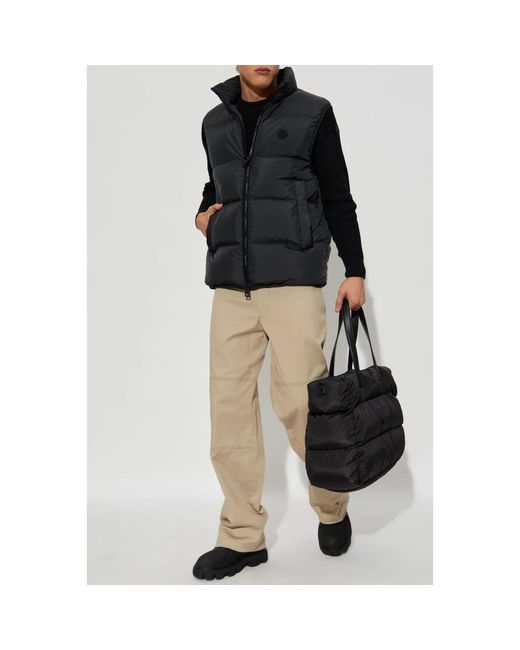Moncler Blue Vests for men