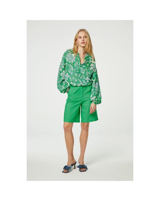 FABIENNE CHAPOT Green Grüne streisand oversized bluse