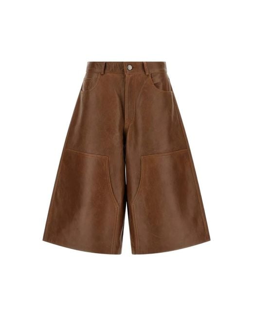 Haikure Brown Leather Trousers