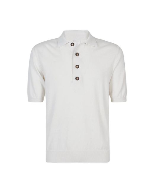 Eleventy White Round-Neck Knitwear for men