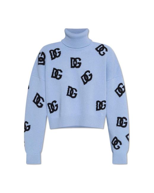Turtlenecks di Dolce & Gabbana in Blue