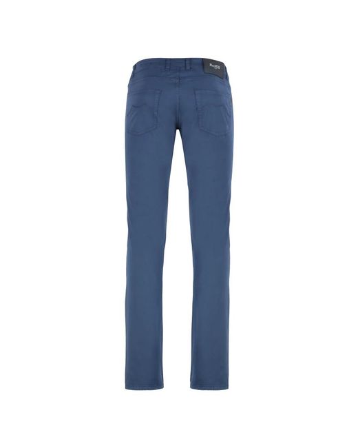 Moorer Chinos in het Blue voor heren