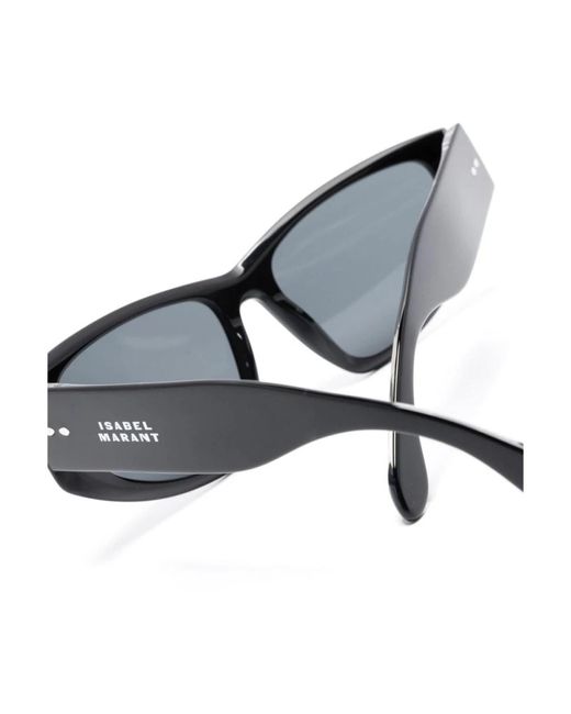 Isabel Marant Black Schwarze sonnenbrille mit original-etui