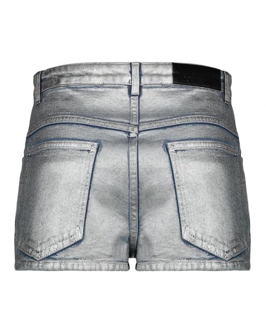 Alberta Ferretti Gray Denim Shorts