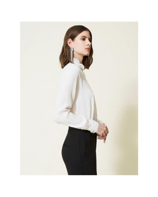 Twinset Blouse in het White