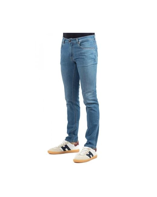 Fay Blue Slim Fit Jeans for men