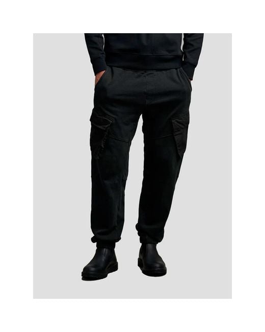Blauer Black Straight Trousers for men
