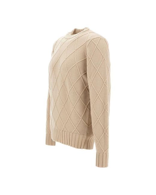 FILIPPO DE LAURENTIIS Natural Round-Neck Knitwear for men