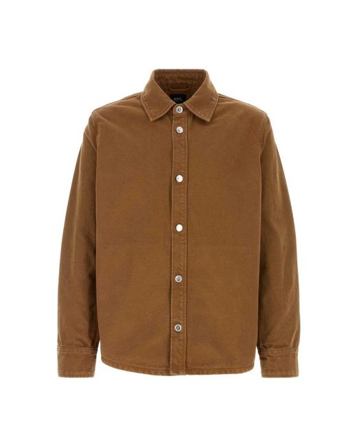 A.P.C. Biscuit Denim Jacket in het Brown voor heren