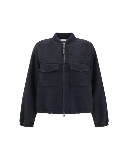 Brunello Cucinelli Light Jackets in het Blue