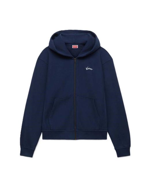 KENZO Eiffel Tower Design Hoodie in het Blue voor heren