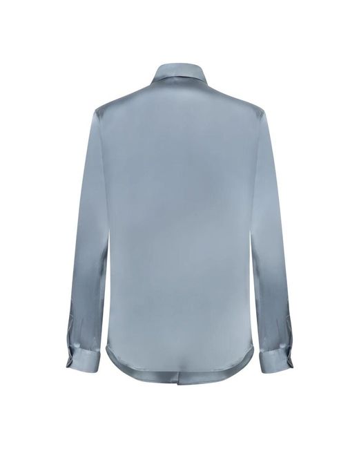 Blanca Vita Blue Blaues hemd mode stil
