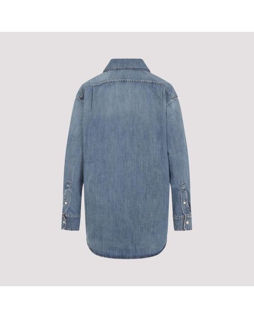 Miu Miu Denim Overhemd in het Blue