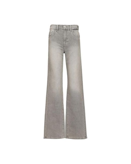7 For All Mankind Gray Flare Jeans