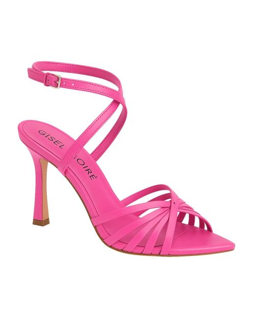 GISÉL MOIRÉ Pink High Heel Sandals