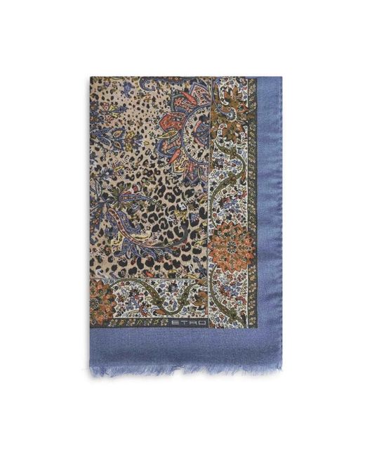 Etro Gray Winter Scarves