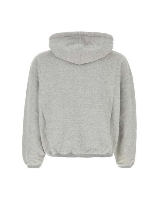 1989 STUDIO Gray Hoodies for men