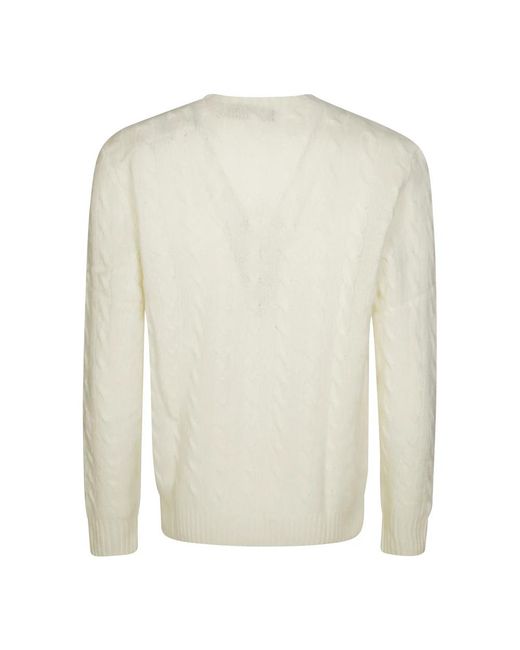 Polo Ralph Lauren White Round-Neck Knitwear for men