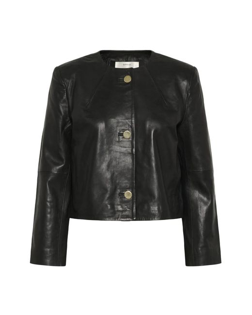 Inwear Black Leather Jackets