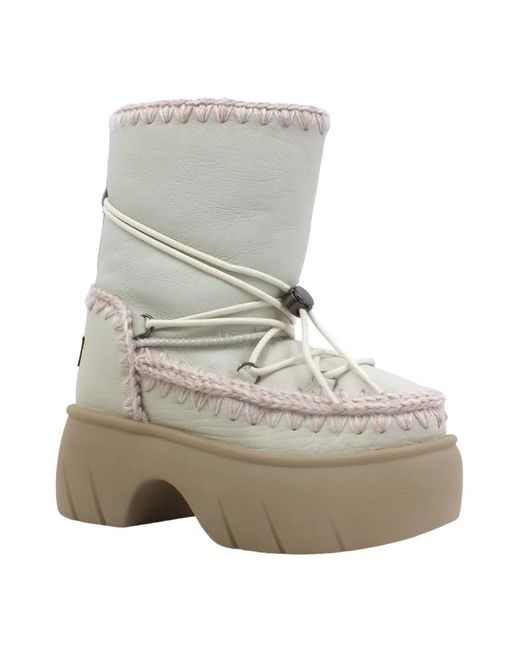 Mou Gray Winter Boots