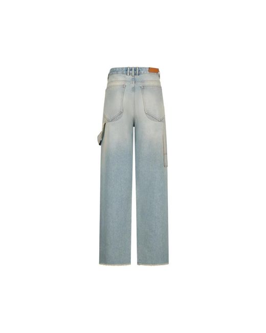 DARKPARK Blue Wide Jeans for men