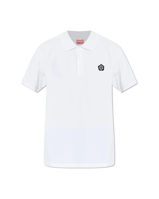 KENZO White Polo Shirts for men