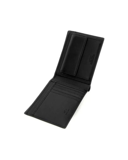 Guess Elegante Rfid-Sichere Schwarze Brieftasche in Black für Herren