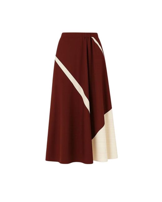 Alberta Ferretti Red Maxi Skirts