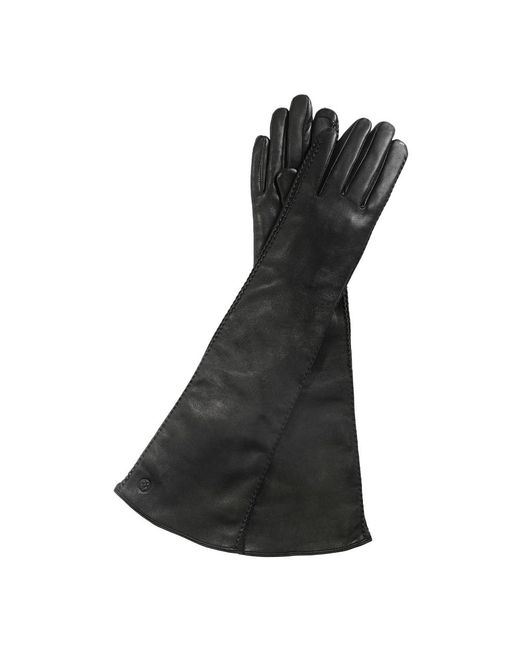 Kazar Accessoires ,Zwart ,Leer Lange Leren Handschoenen in het Black