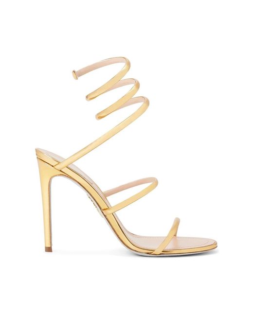 High Heel Sandals Rene Caovilla en coloris Metallic