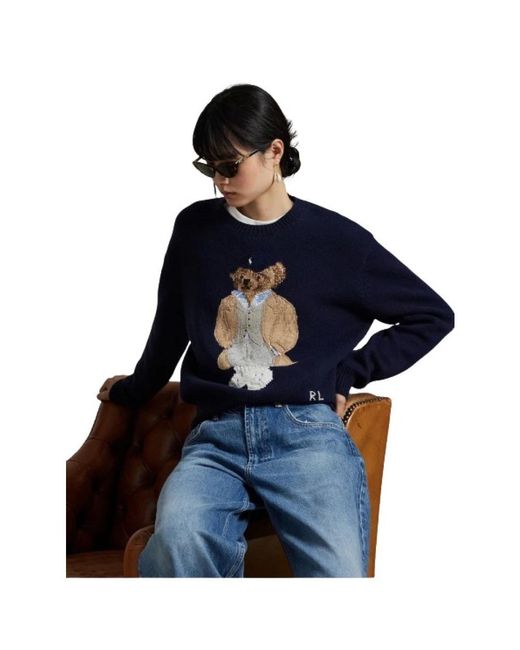 Polo Ralph Lauren Blue Round-Neck Knitwear